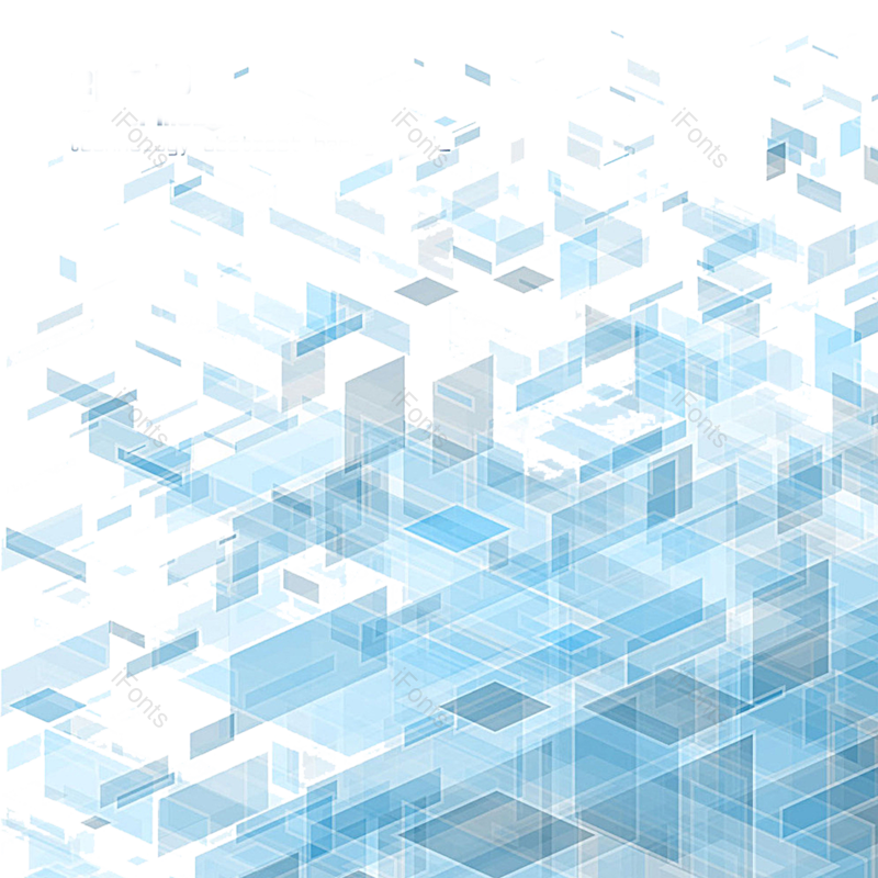 科技图片,纹理元素,蓝色PNG,方块免抠素材